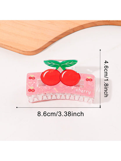 Beau - Square Fruit Print Hair Claw Clip