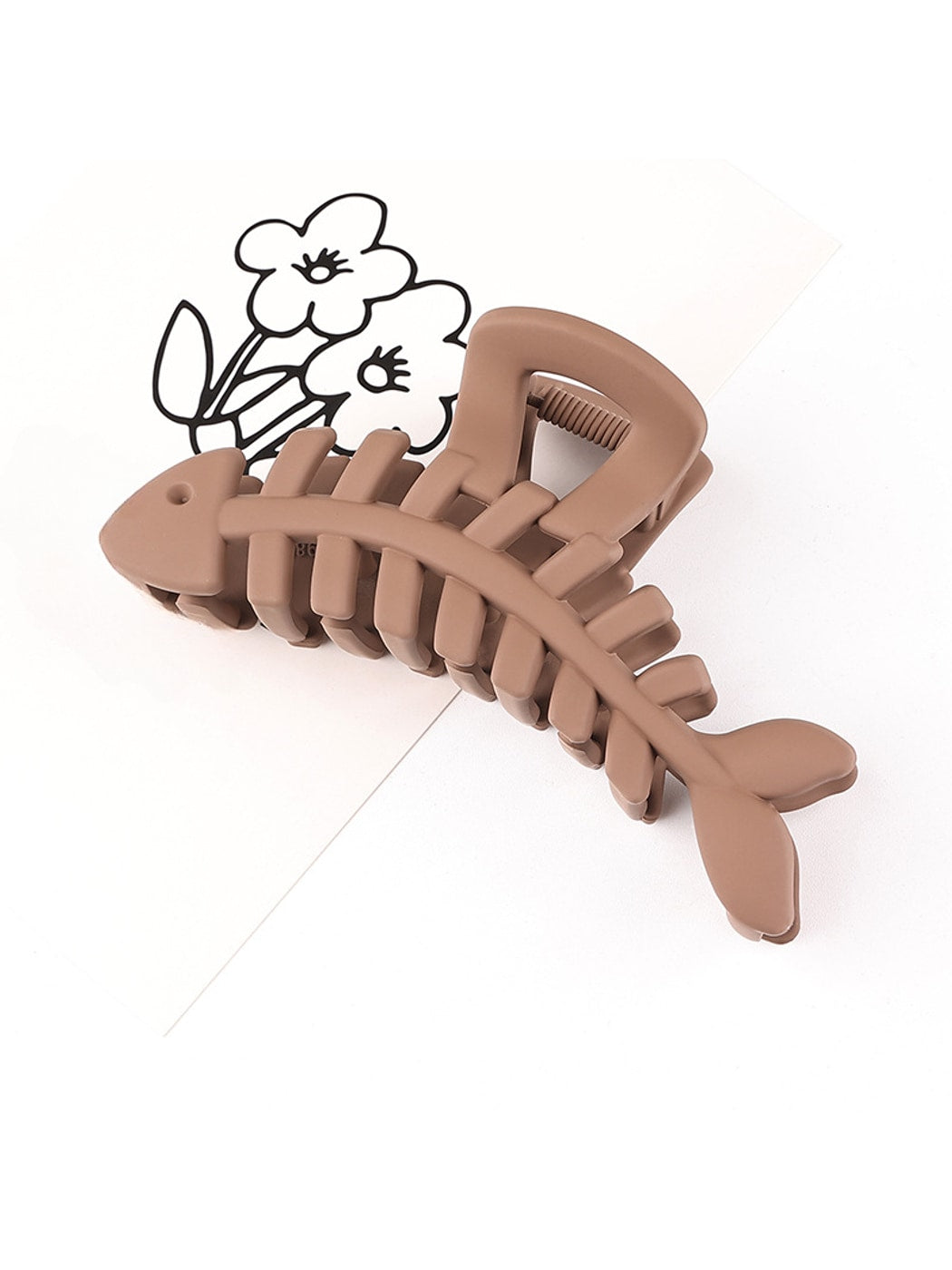 Beau - Animal Motif Plastic Fish Bone Claw Clip