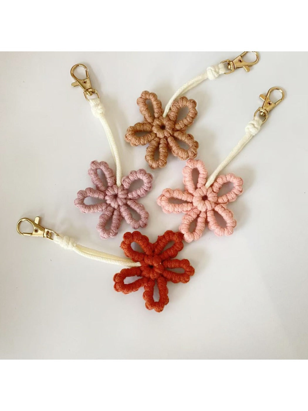 Keypus - Flower Keychain Minimalist Cute Floral Accessory