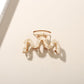 Beau - Geometric Acetate Hollow Wave Claw Hair Clip