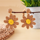 Earedge - Bohemian Floral Petal Raffia Stud Earrings