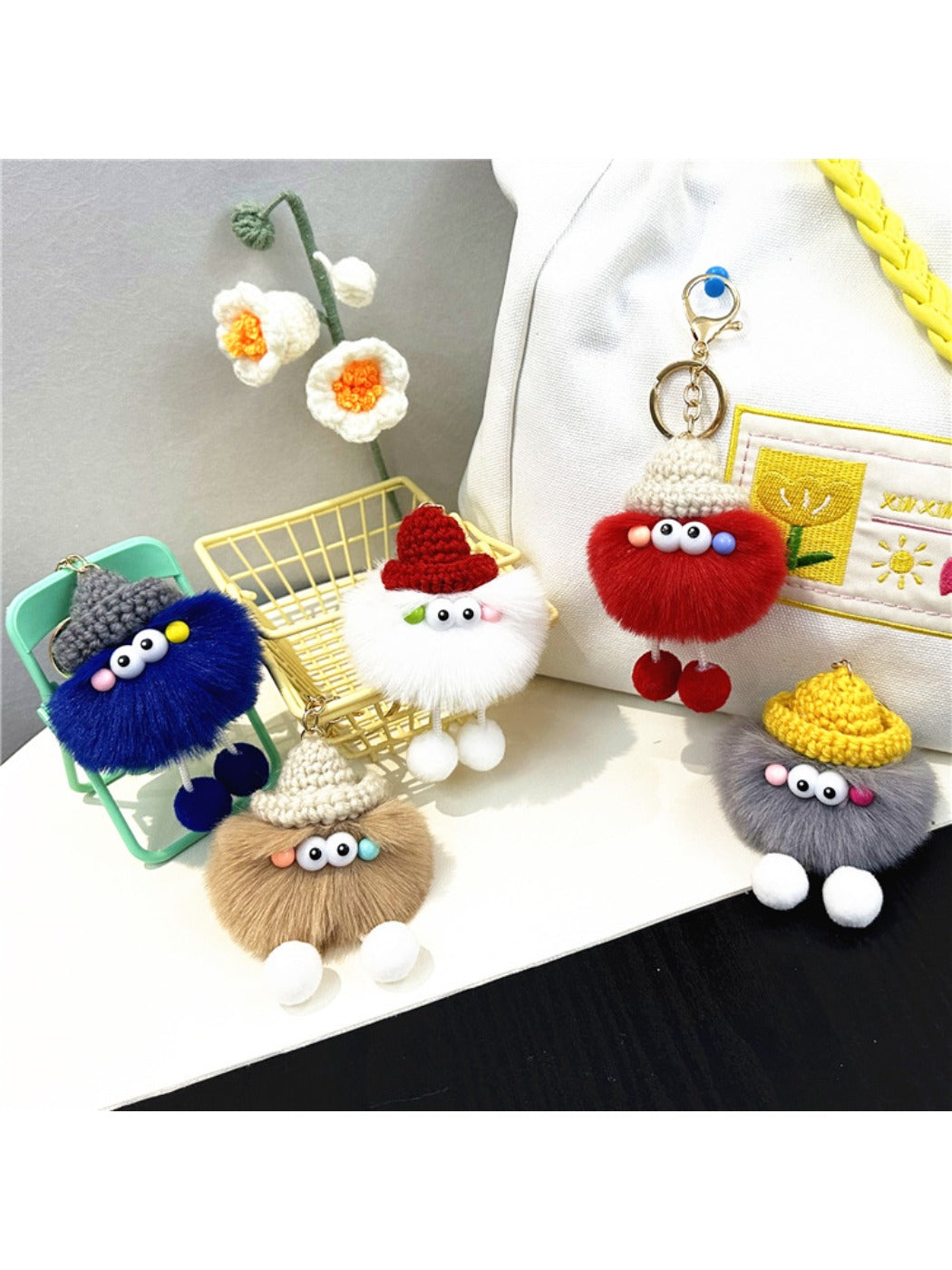 Keypus - Cute Quirky Soot Sprite Keychain