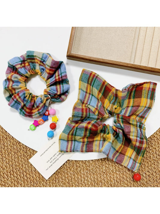 Gifty - Sweet Colorful Plaid Candy Hair Ties
