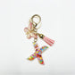 Keypus - Delicate Butterfly Letter Pendant Keychain