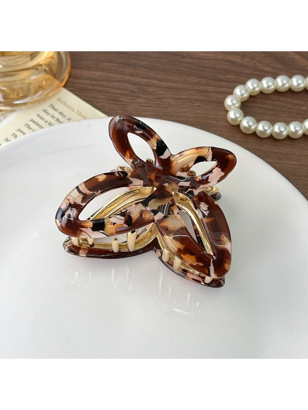 Beau - Sparkling Openwork Butterfly Hair Claw Clip
