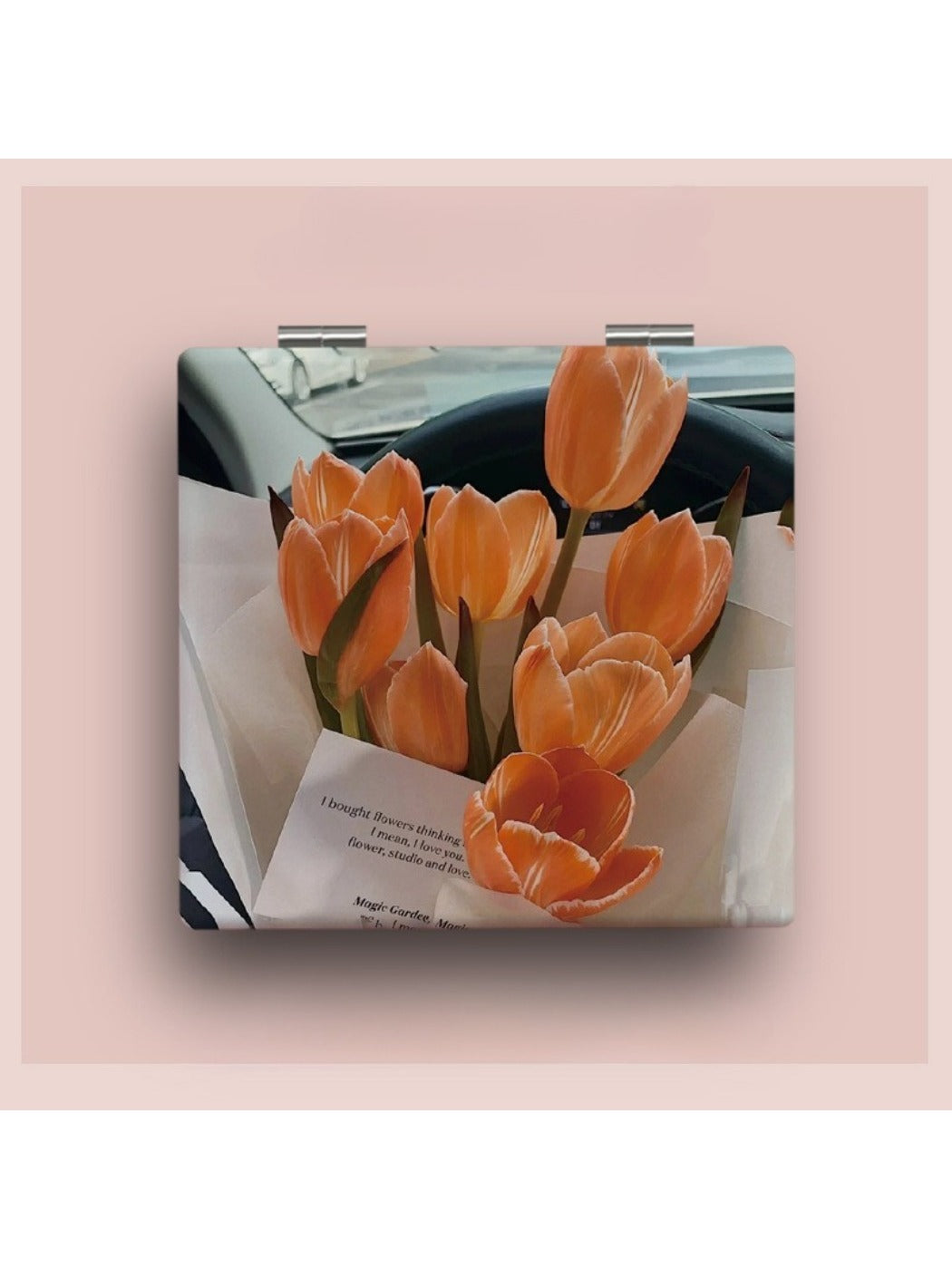 Mirroray - Floral Pattern Compact Mirror