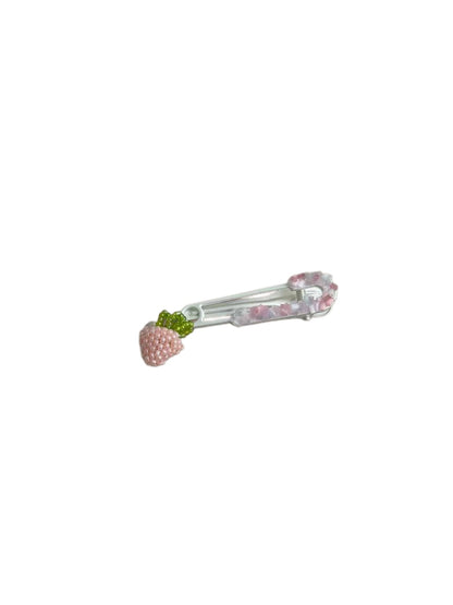 Beau - Strawberry Accent Side Bangs Hair Clip