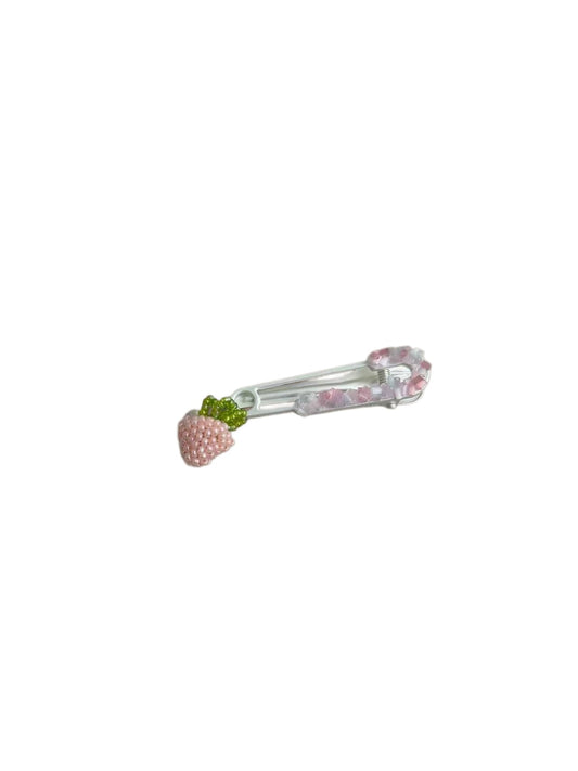 Beau - Strawberry Accent Side Bangs Hair Clip