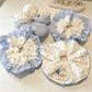 Gifty - Elegant Polka Dot Polyester Fabric Scrunchie
