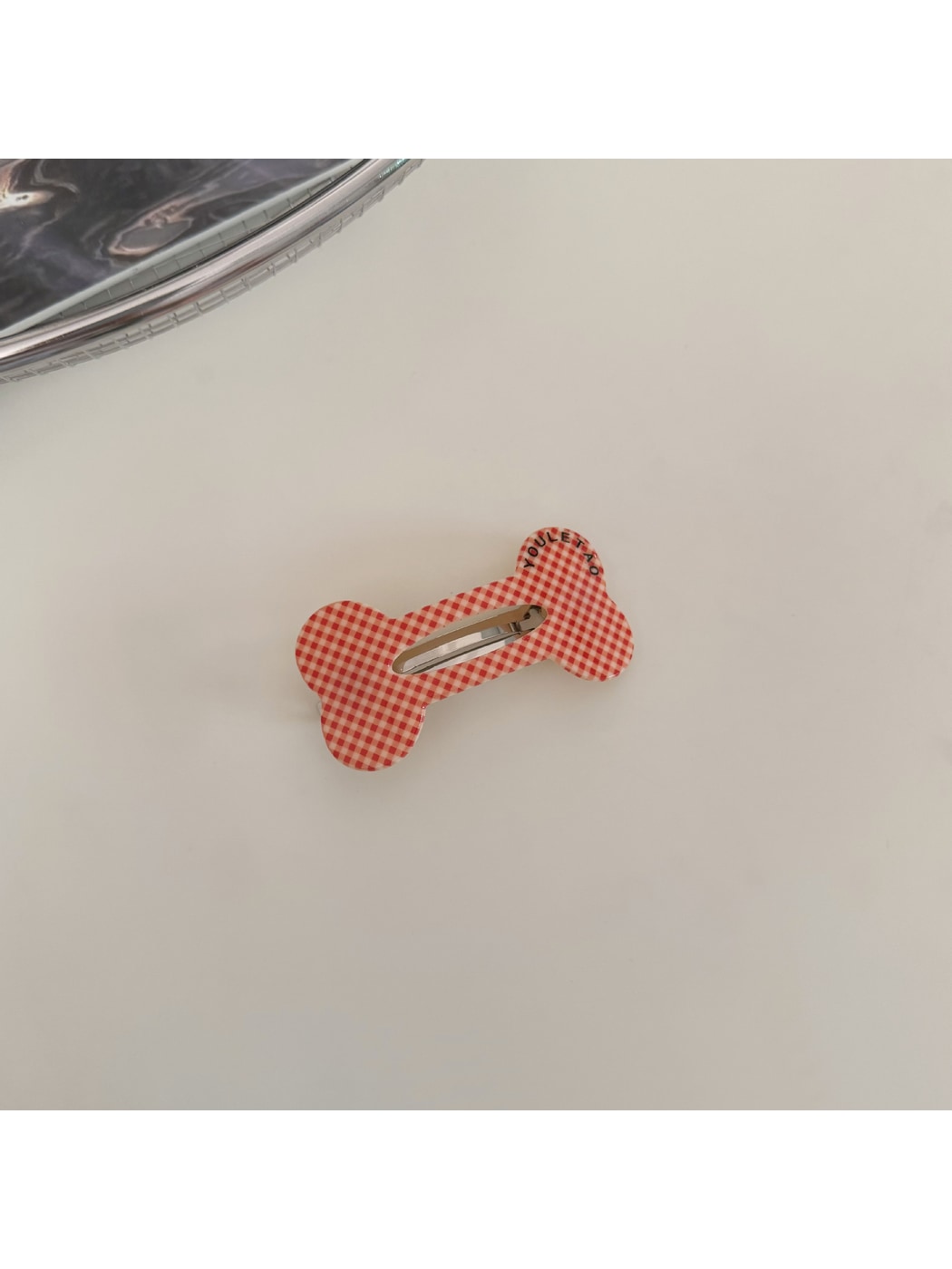 Beau - Acetate Fiber and Alloy Bone Shape French Barrette