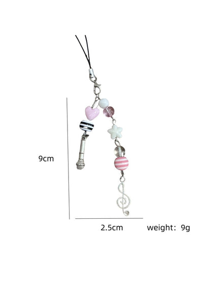 Keypus - Beaded Guitar Music Note Keychain
