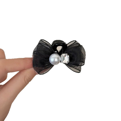 Beau - Women's Sheer Bow Decorative Hair Claw Clip