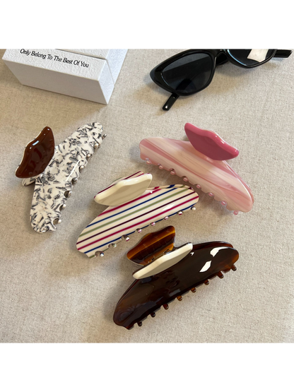 Beau - Colorful Striped Hair Clip