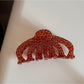 Beau - Curved Irregular Acetate Fiber Claw Clip