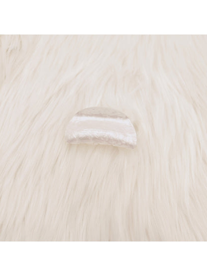 Top view of Beau marble pattern claw clip showing smooth finish and clasp
