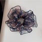Gifty - Floral Print Irregular Sheer Hair Scrunchie