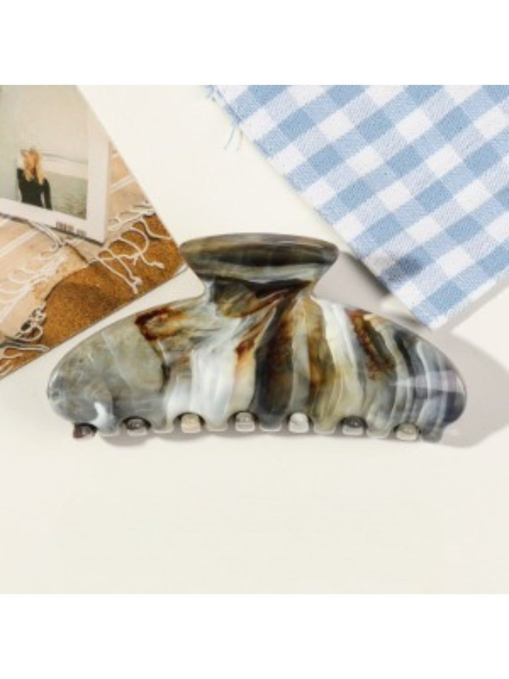 Beau - Marble Pattern Hair Claw Clip