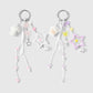 Keypus - Cute Dog Star Pendant Beaded Keychain