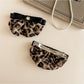 Beau - Polyester Alloy Leopard Bow Spring Hair Clip