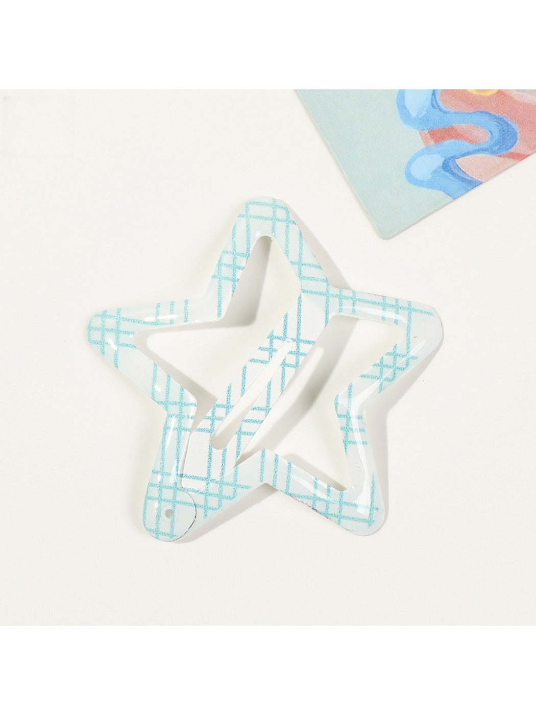 Beau - Five-Pointed Star Print Hair Clip