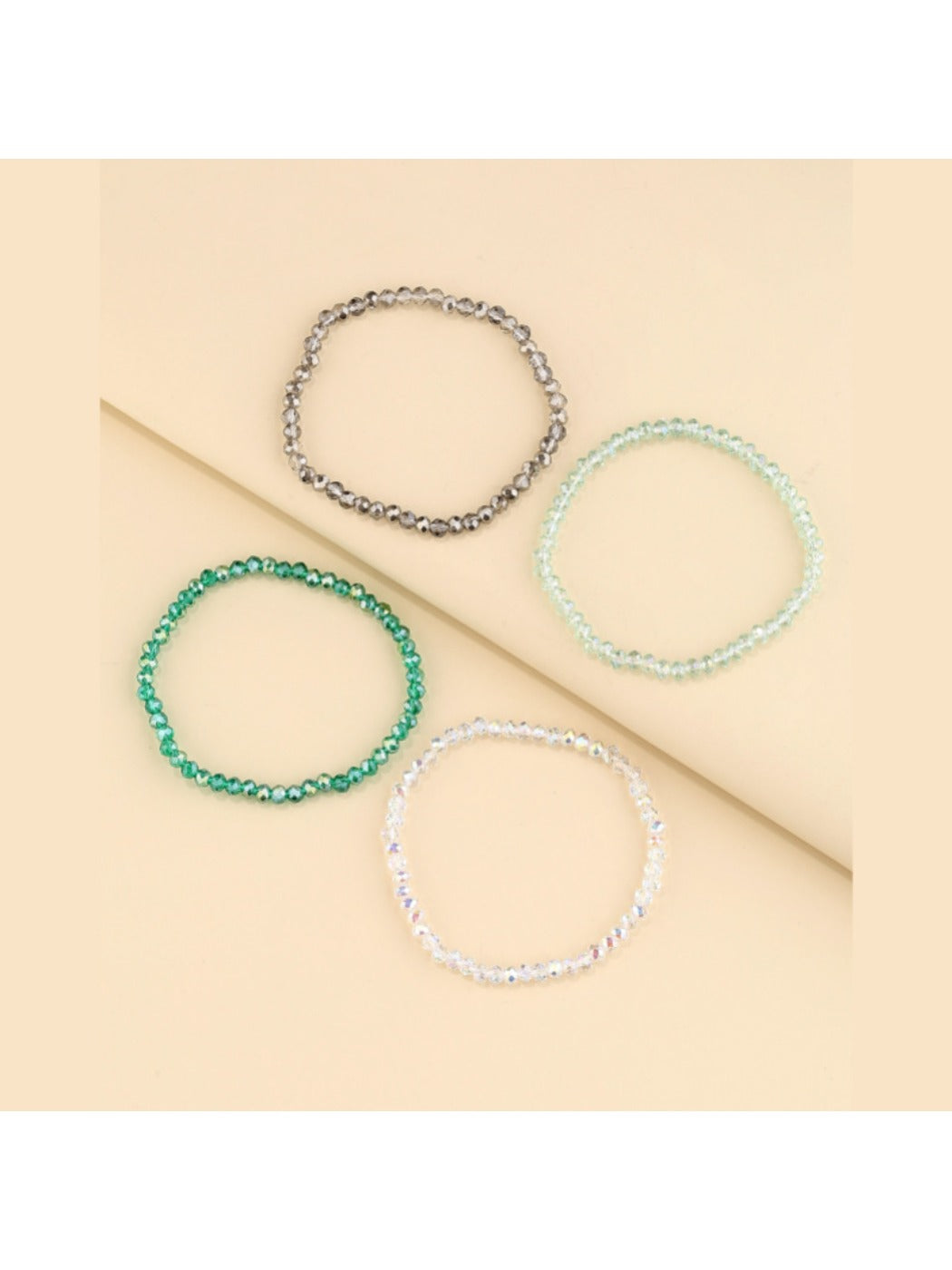 Lovra Bohemian bracelet displayed flat highlighting the multi strand design and vibrant beads