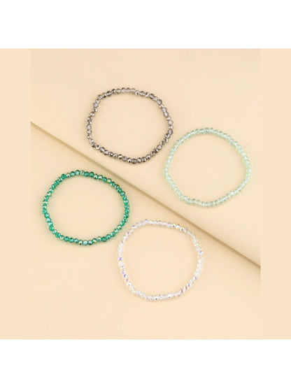 Lovra Bohemian bracelet displayed flat highlighting the multi strand design and vibrant beads