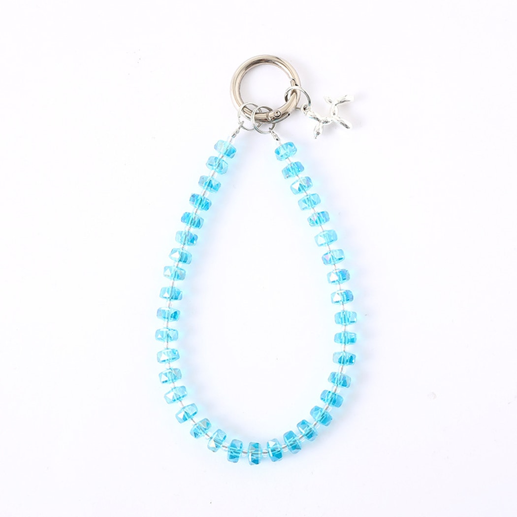 Keypus - Cute Balloon Dog Charm Beaded Chain Keychain