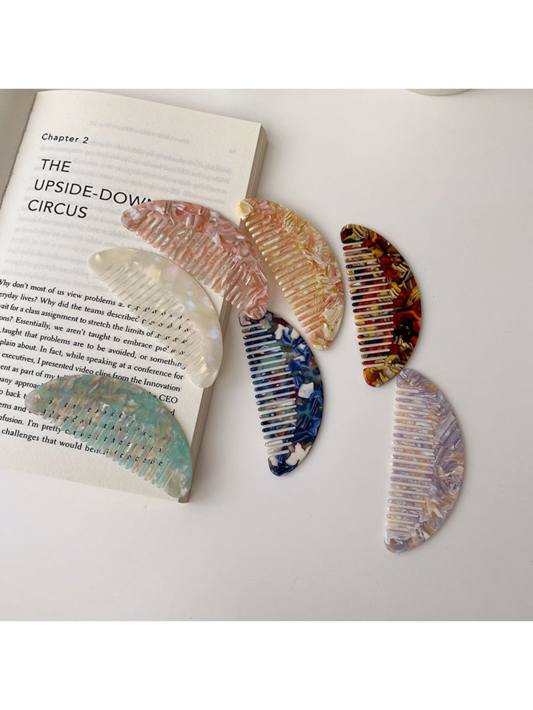 Camerow - Acetate Colorful Hair Comb