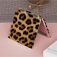 Mirroray - Vintage Leopard Print Square Compact Mirror