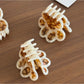 Beau - Acetate Cat Paw Pattern Hair Claw Clip