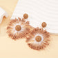 Sweet Flower Firework Shaped Earrings photographed with natural light