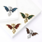 Brovia - Rhinestone Dragon Curled Tail Brooch Pin