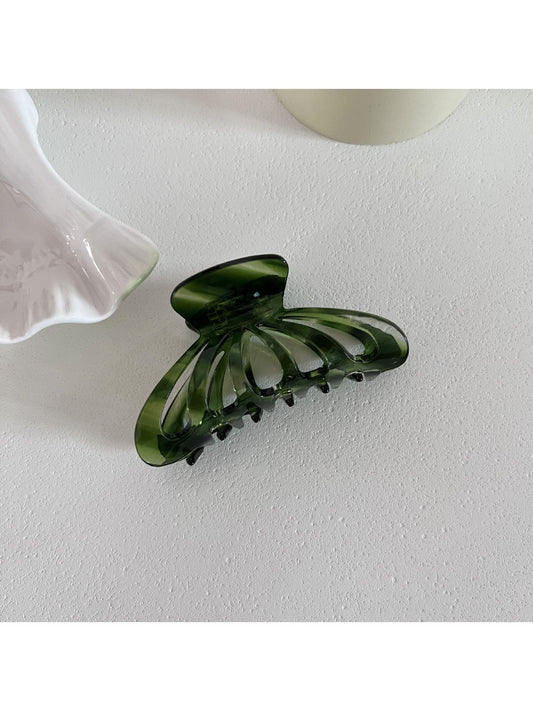 Beau - Green Twill Hair Clip