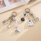 Keypus - Acrylic Alloy Bag and Bow Pendant Keychain
