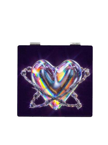 Mirroray - Heart Design Portable Folding Makeup Mirror