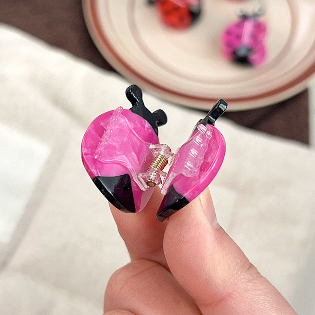 Beau - Bright Ladybug Design Claw Clip