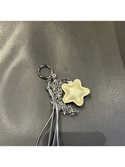 Keypus - Star Pendant Tassel Bag Charm Keychain