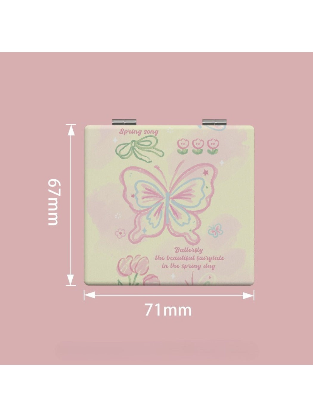 Mirroray - Delicate Butterfly Patterned Makeup Mirror