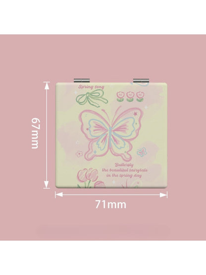Mirroray - Delicate Butterfly Patterned Makeup Mirror