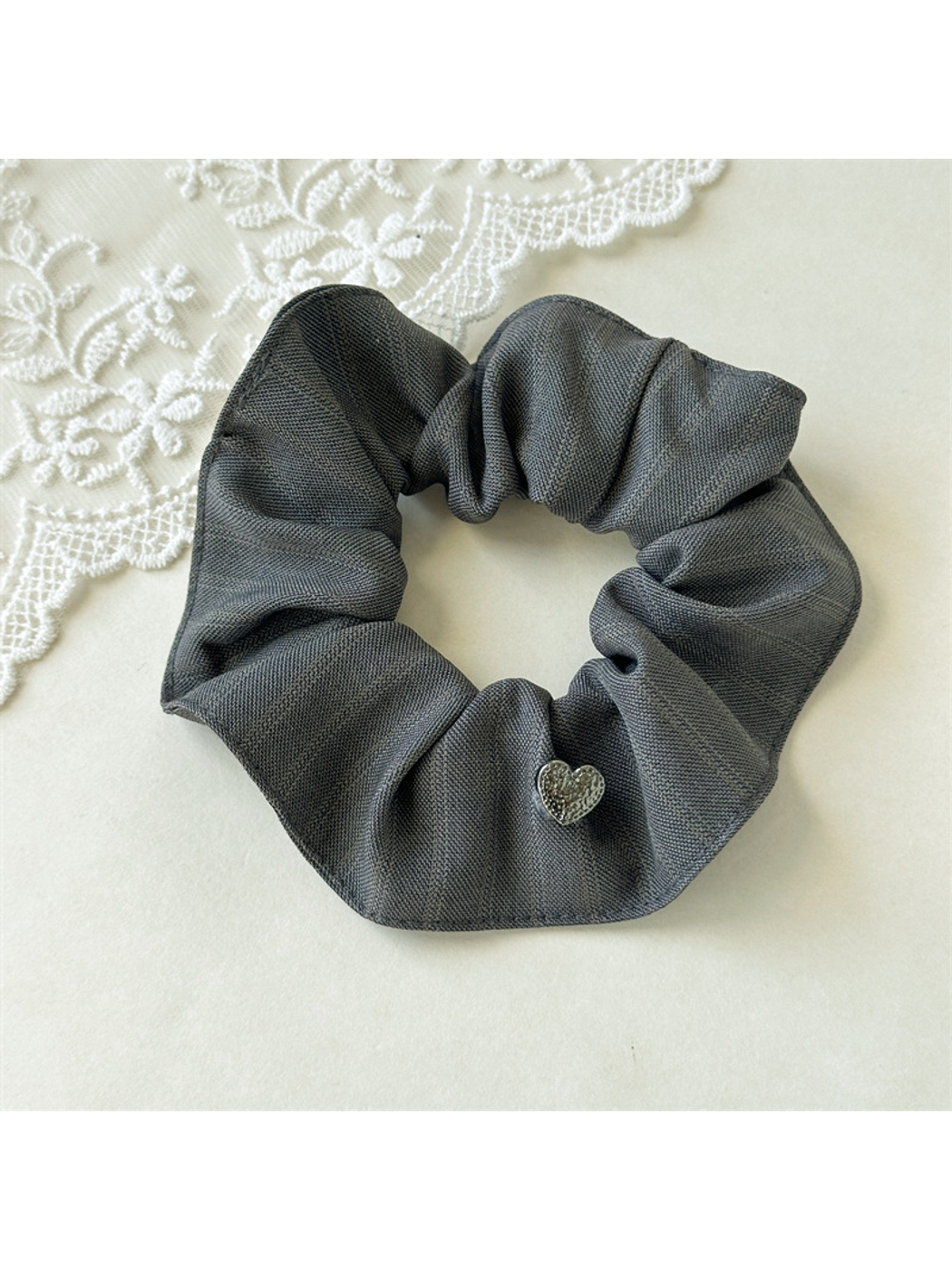 Gifty - Heart Stripe High Stretch Hair Scrunchie