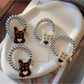 Gifty - Cute Dog Charm Telephone Cord Spiral Hair Tie