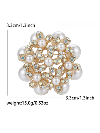 Brovia - Fashion Alloy Suit Cardigan Accent Brooch