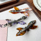 Side view of Beau bow shaped updo hair clip highlighting clip mechanism