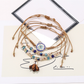 Lovra - Bohemian Beaded Flower Pendant Bracelet