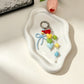 Keypus - Acrylic Heart and Bow Charm Chain Keychain