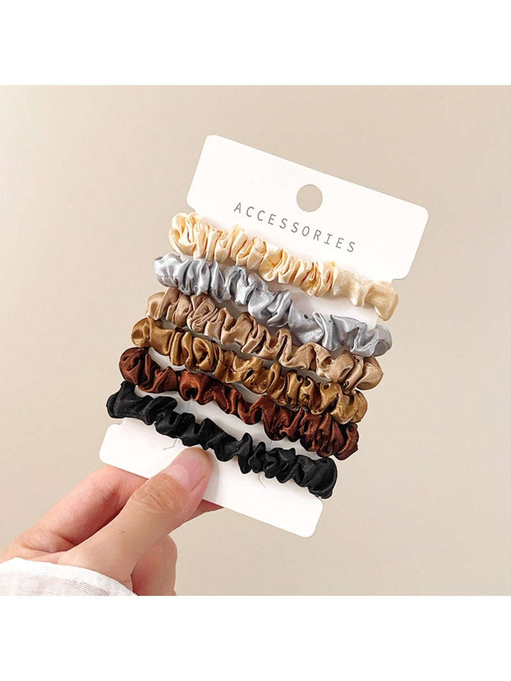 Gifty - Satin Skinny Scrunchie Set