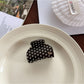 Beau - Simple Polka Dot Half Round Claw Clip