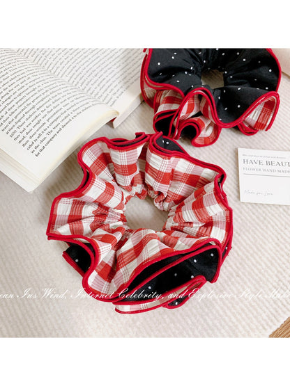 Gifty - Plaid Flower Multi-layer Hair Circle