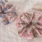 Gifty - Mesh Floral Print Polyester Scrunchie Hair Tie