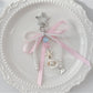 Keypus - Polyester Alloy Plastic Bow Bag Charm Keychain